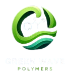 A green wave logo with the name of the company.